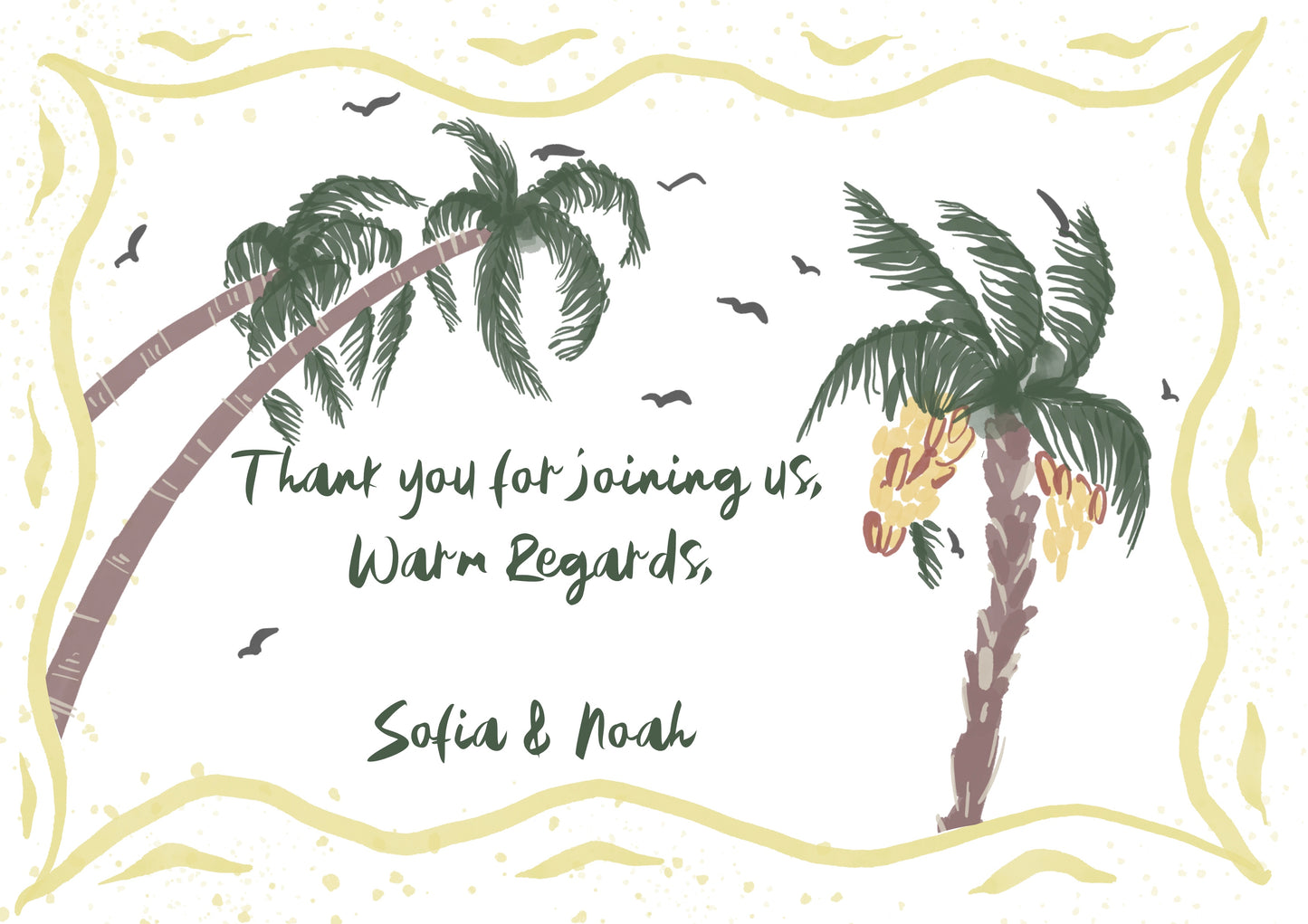 'Tropical Wedding 🌴🥥🌺' full stationery pack